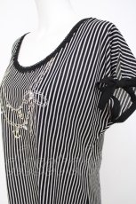 画像2: axes femme / ネックレス刺繍プルオーバー M 黒 Y-26-08-02-084-AX-TO-SZ-ZY (2)
