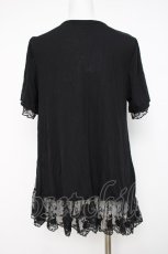 画像2: axes femme / 裾刺繍カーディガン M 黒 Y-26-08-02-092-AX-TO-SZ-ZY (2)