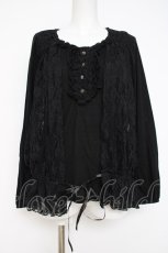 画像1: axes femme / ジレドッキング風プルオーバー M 黒 Y-26-08-02-094-AX-TO-SZ-ZY (1)