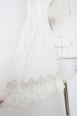 画像5: Ozz oneste / レースアップ姫袖カットソー  白 Y-26-08-02-112-OO-TO-SZ-ZY (5)