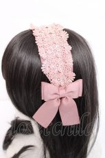 画像2: m petit by misako / TT*AMレースカチューシャ  中桃 Y-26-08-02-015-LO-AC-SZ-ZY (2)