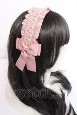 画像3: m petit by misako / TT*AMレースカチューシャ  中桃 Y-26-08-02-015-LO-AC-SZ-ZY (3)