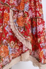 画像4: axes femme / ぼかし花柄マキシワンピース M アカ Y-26-08-02-122-AX-OP-SZ-ZY (4)