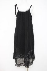 画像2: axes femme / ドビードット切替キャミワンピース M 黒 Y-26-08-02-123-AX-OP-SZ-ZY (2)