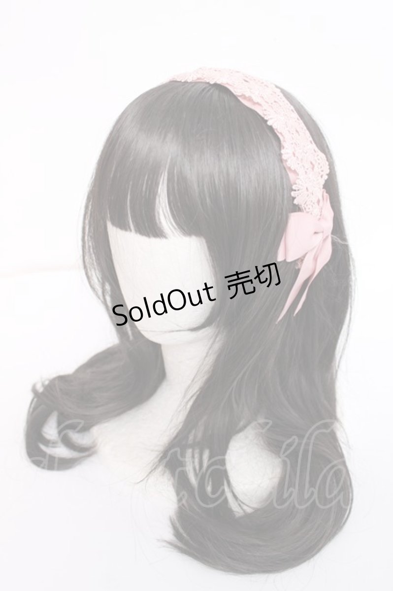 画像1: m petit by misako / TT*AMレースカチューシャ  中桃 Y-26-08-02-016-LO-AC-SZ-ZT718 (1)