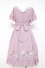 画像2: Amavel / Bouquet of Lily ミドルワンピース  ピンク Y-26-08-02-134-CA-OP-SZ-ZY (2)