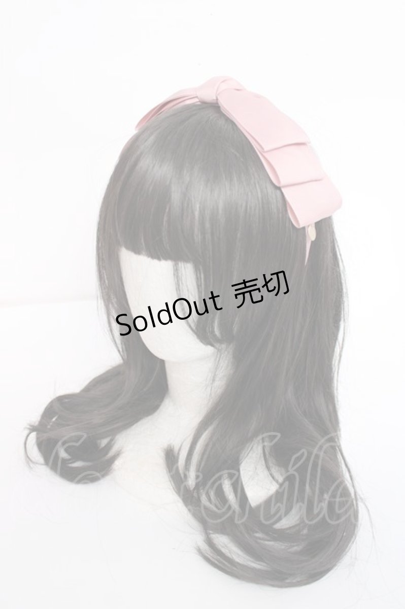 画像1: m petit by misako / NINA's/AM*NIリボンカチューシャ  中桃 Y-26-08-02-018-LO-AC-SZ-ZY (1)