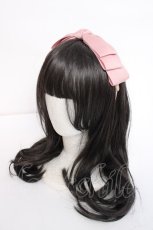 画像1: m petit by misako / NINA's/AM*NIリボンカチューシャ  中桃 Y-26-08-02-018-LO-AC-SZ-ZY (1)