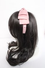 画像2: m petit by misako / NINA's/AM*NIリボンカチューシャ  中桃 Y-26-08-02-018-LO-AC-SZ-ZY (2)