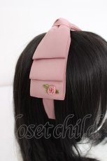 画像3: m petit by misako / NINA's/AM*NIリボンカチューシャ  中桃 Y-26-08-02-018-LO-AC-SZ-ZY (3)