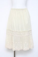 画像1: axes femme / チュール刺繍ペチコート M 生成り Y-26-08-02-142-AX-SK-SZ-ZY (1)