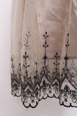 画像3: axes femme / 刺繍入りチュール重ねスカート M 生成り Y-26-08-02-143-AX-SK-SZ-ZY (3)