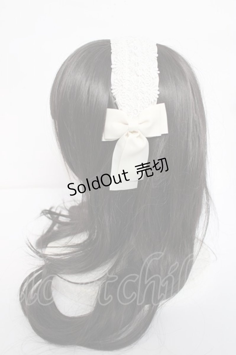 画像2: m petit by misako / TT*AMレースカチューシャ  中白 Y-26-08-02-020-LO-AC-SZ-ZY (2)