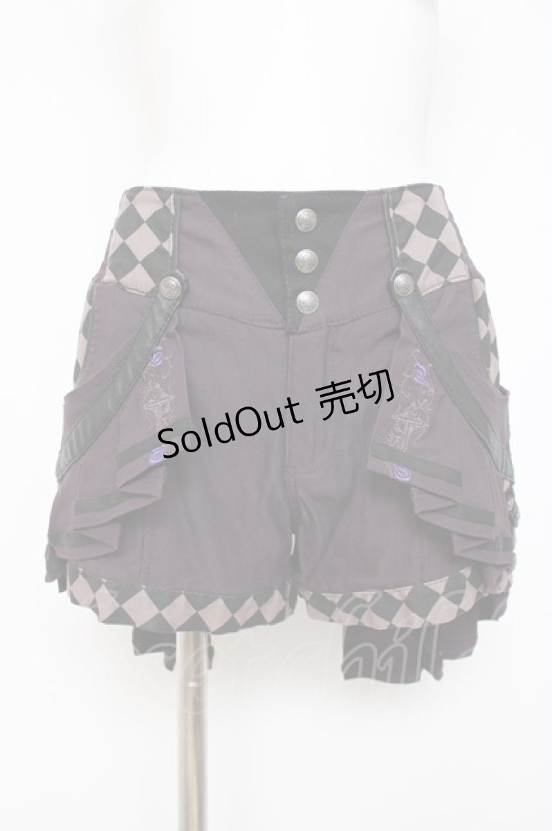 画像1: Ozz oneste / Sunset Rose　ショートパンツ  紫 Y-26-08-02-157-OO-PA-SZ-ZY (1)