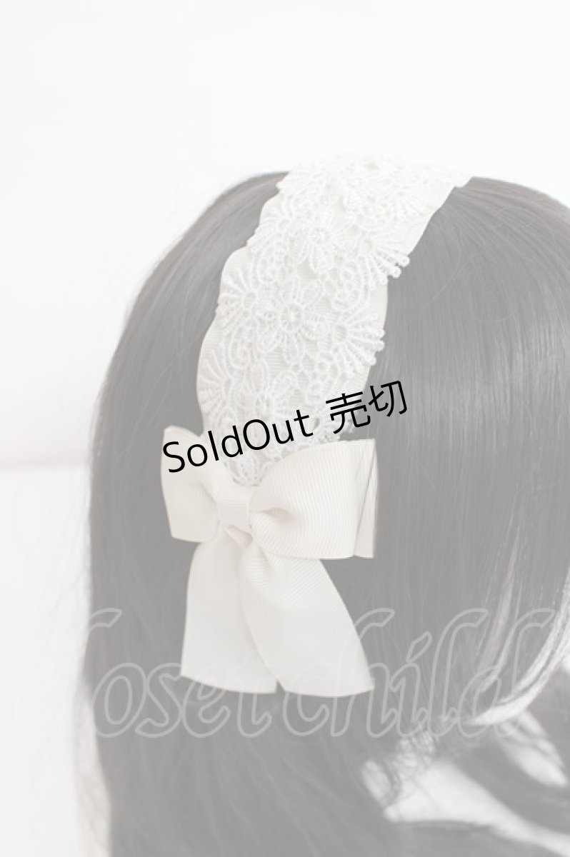 画像3: m petit by misako / TT*AMレースカチューシャ  中白 Y-26-08-02-020-LO-AC-SZ-ZY (3)