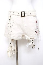 画像1: Ozz oneste / pirates rose ガーターベルトショートパンツ  白 Y-26-08-02-159-OO-PA-SZ-ZY (1)