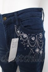 画像3: axes femme / 星×バラ刺繍デニムパンツ L インディゴ Y-26-08-02-160-AX-PA-SZ-ZY (3)