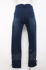 画像2: axes femme / 星×バラ刺繍デニムパンツ L インディゴ Y-26-08-02-161-AX-PA-SZ-ZY (2)