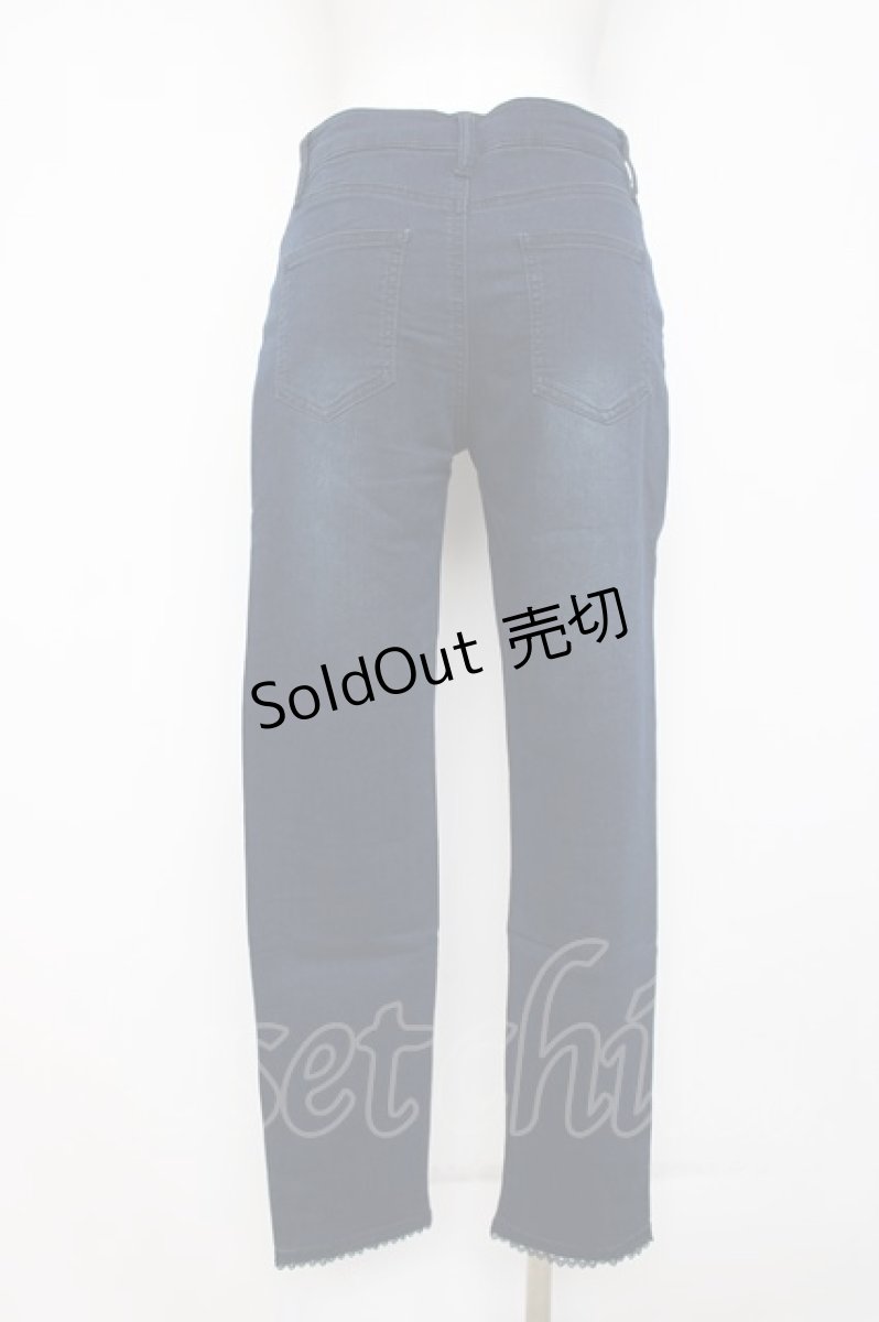 画像2: axes femme / 香水×バラ刺繍デニムパギンス L インディゴ Y-26-08-02-162-AX-PA-SZ-ZT0912L (2)
