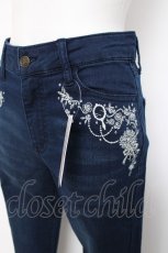 画像3: axes femme / 香水×バラ刺繍デニムパギンス L インディゴ Y-26-08-02-165-AX-PA-SZ-ZY (3)