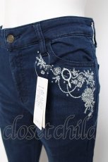 画像3: axes femme / 香水×バラ刺繍デニムパギンス L インディゴ Y-26-08-02-167-AX-PA-SZ-ZY (3)