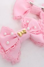 画像3: Angelic Pretty / ドルチェパールリボンクリップSet  ピンク Y-26-08-02-002-AP-AC-SZ-ZY (3)