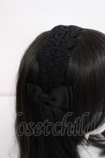 画像3: m petit by misako / TT*AMレースカチューシャ  中黒 Y-26-08-02-021-LO-AC-SZ-ZY (3)