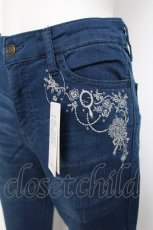 画像3: axes femme / 香水×バラ刺繍デニムパギンス L ウォッシュ Y-26-08-02-170-AX-PA-SZ-ZY (3)