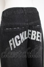 画像3: Fickle Bebe / bebeグリッターデニムパンツ 1 黒 Y-26-08-02-172-LO-PA-SZ-ZY (3)