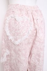画像3: Fickle Bebe / レースフリルカーゴデニムパンツ F 淡ピンク Y-26-08-02-176-LO-PA-SZ-ZY (3)