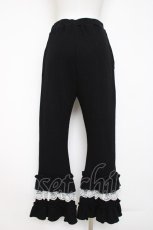 画像2: axes femme / フリル×レースワッフルパンツ  黒 Y-26-08-02-179-AX-PA-SZ-ZY (2)