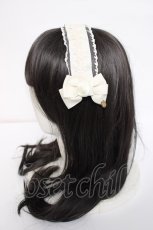 画像2: m petit by misako / AM*NIヘッドドレスA  中白 Y-26-08-02-023-LO-AC-SZ-ZY (2)