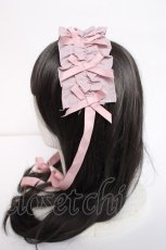 画像2: Chalmiere / フリルヘッドドレス  ピンク Y-26-08-02-024-AX-AC-SZ-ZY (2)