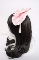 画像2: Angelic Pretty / ロゴ刺繍フリルリボンカチューシャ  ピンク Y-26-08-02-027-AP-AC-SZ-ZY (2)