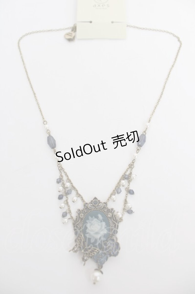 画像2: axes femme / ローズカメオネックレス  ゴールド Y-26-08-04-124-AX-AC-SZ-ZY (2)