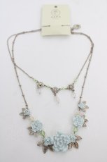 画像2: axes femme / バラモチーフ2連ネックレス  シルバー Y-26-08-04-125-AX-AC-SZ-ZY (2)