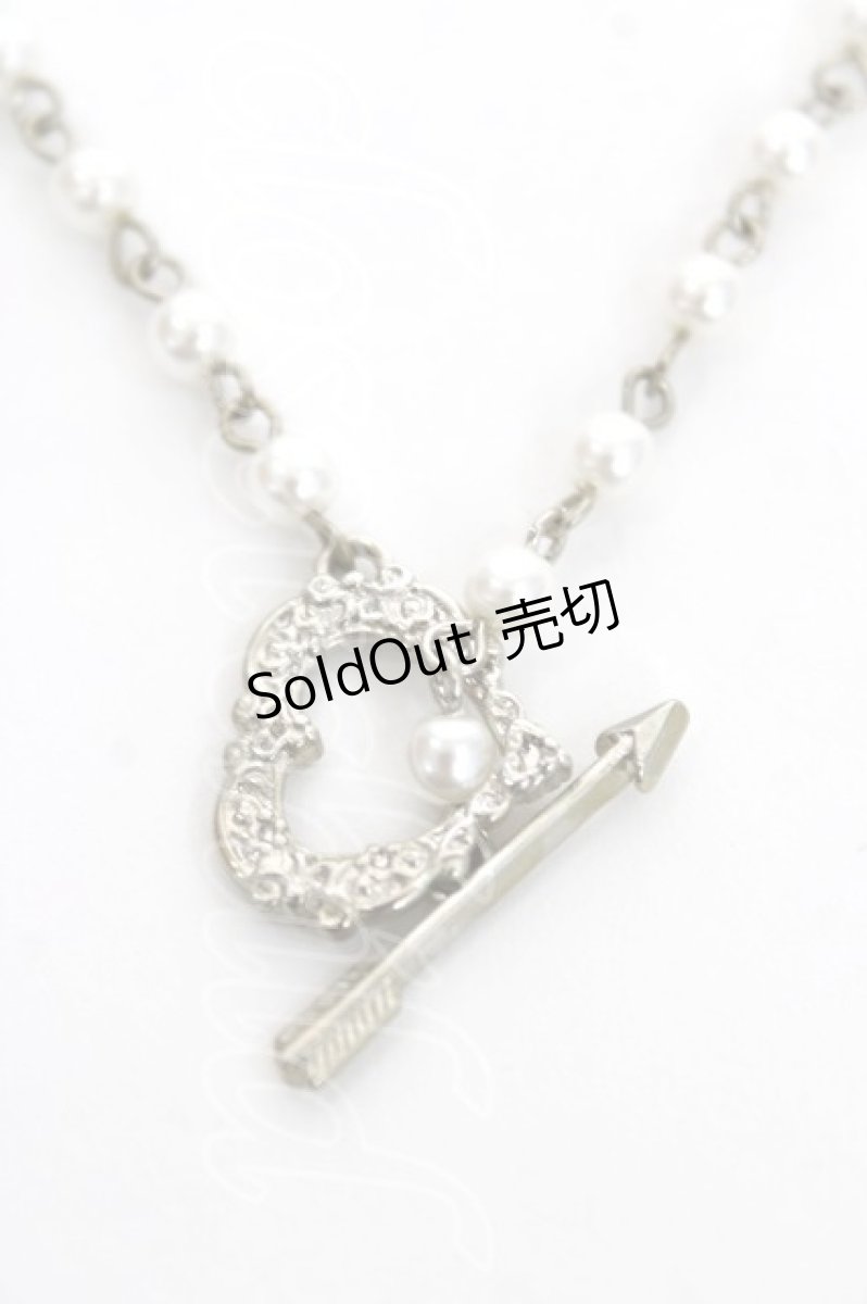 画像1: axes femme POETIQUE / ハートアローチョーカー  シルバー Y-26-08-04-129-AX-AC-SZ-ZY (1)