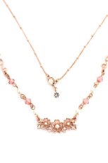 画像1: axes femme / 桜モチーフステンドネックレス  ピンク Y-26-08-04-135-AX-AC-SZ-ZY (1)