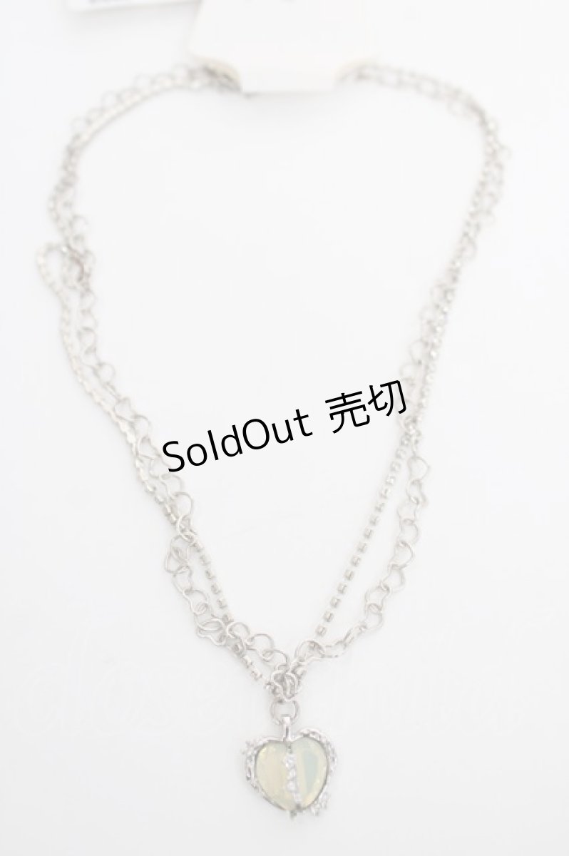 画像2: axes femme POETIQUE / ハートチャームネックレス  シルバー Y-26-08-04-136-AX-AC-SZ-ZY (2)