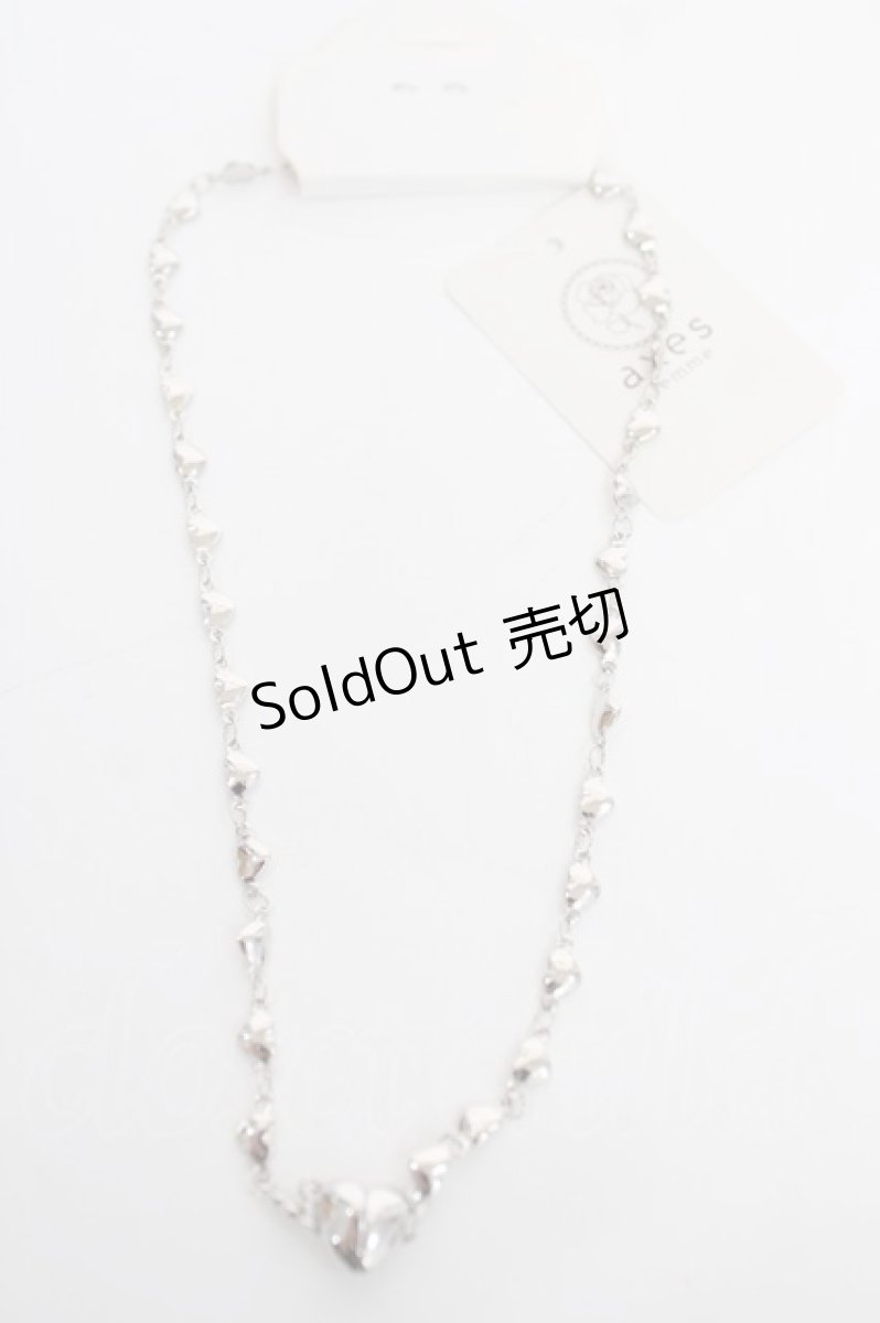 画像2: axes femme POETIQUE / ハートチェーンネックレス  シルバー Y-26-08-04-138-AX-AC-SZ-ZY (2)