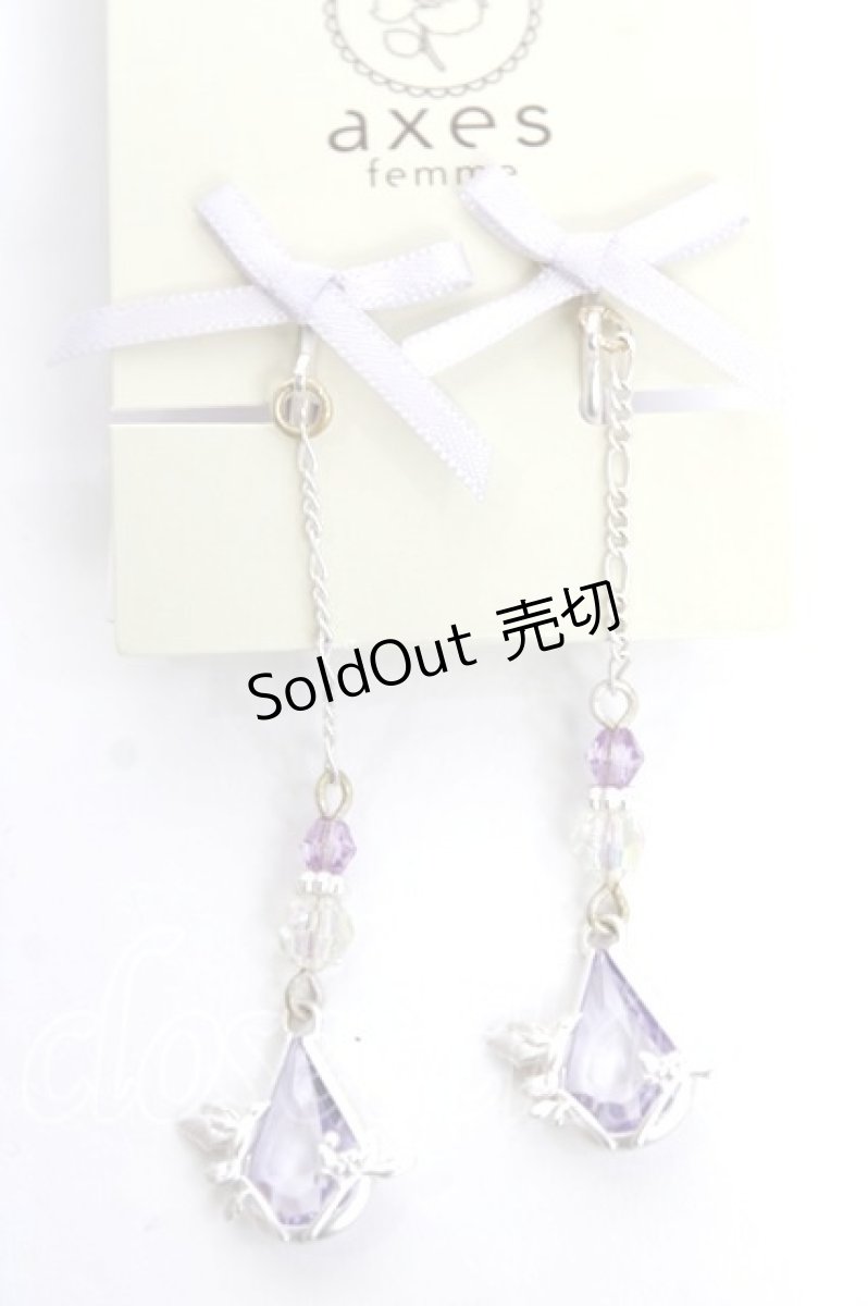 画像1: axes femme / ロマンチックローズイヤリング  シルバー Y-26-08-04-072-AX-AC-SZ-ZS (1)