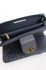 画像3: axes femme / ローズ刺繍長財布  紺 Y-26-08-06-198-AX-ZA-SZ-ZY (3)