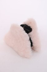 画像1: axes femme / ファー三角ヘアクリップ  アワピンク Y-26-08-06-003-AX-AC-SZ-ZY (1)