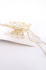 画像2: axes femme POETIQUE / 蝶パールヘアークリップ  ゴールド Y-26-08-06-023-AX-AC-SZ-ZY (2)
