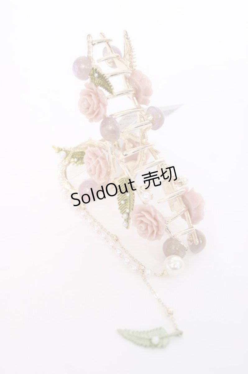 画像2: axes femme POETIQUE / ローズヘアークリップ  ピンク Y-26-08-06-033-AX-AC-SZ-ZY (2)