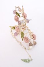 画像2: axes femme POETIQUE / ローズヘアークリップ  ピンク Y-26-08-06-033-AX-AC-SZ-ZY (2)