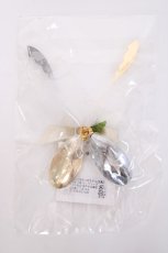 画像2: axes femme / フラワーペアスプーン ノベルティ  ゴールド/シルバー Y-26-08-06-052-AX-ZA-SZ-ZY (2)