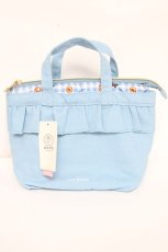 画像1: axes femme / 保冷ポーチ付きランチトート  サックス Y-26-08-07-037-AX-BG-SZ-ZY (1)