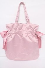 画像2: Maison de FLEUR / 9Th Anniversaryダブルリボントート F ライトピンク Y-26-08-07-040-LO-BG-SZ-ZY (2)