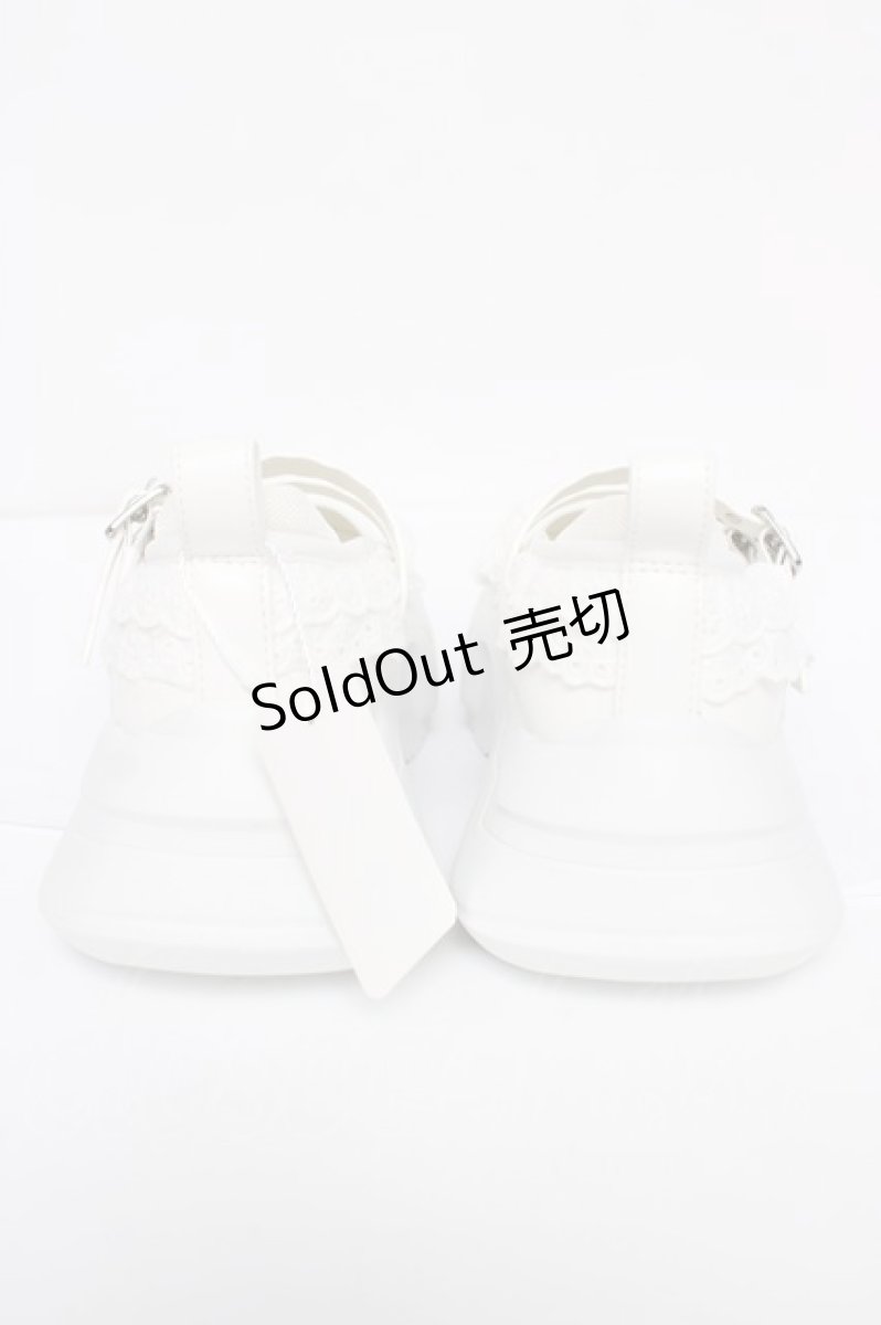 画像3: merry jenny / frill mary jane metal sneakers　スニーカー S ホワイト Y-26-08-07-050-LO-SH-SZ-ZY (3)